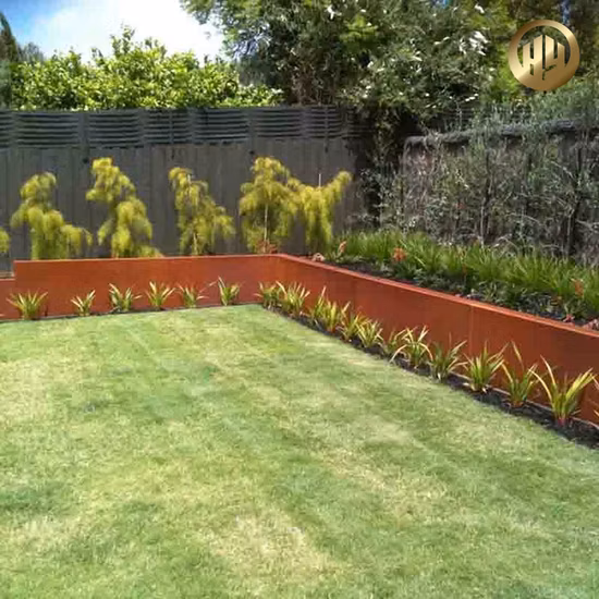 15cm幅のコルテン鋼さびた金属の庭の装飾エッジング